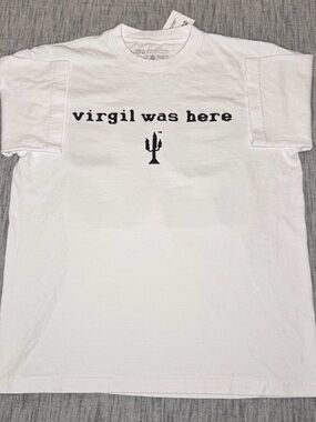Cactus Plant Flea Market White 'virgil was here' Graphic Tee